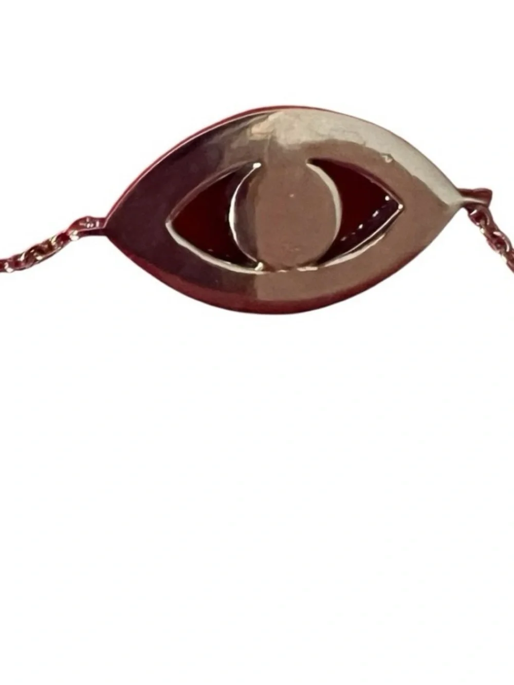 Kurt Geiger London Silver Tone Evil Eye Bracelet with Teal Crystal - Picture 3 of 3